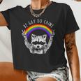 Raccoon LGBTQ Pride Crop Top - Be Gay Do Crime Rainbow Print