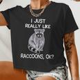 Raccoon Love Crop Top for Women | Cute Wildlife Appreciation