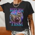Raccoon Meme Crop Top - Retro Tism Style for Women
