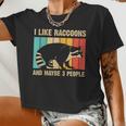 Raccoon For Men Women Raccoon Lover Introvert Women Crop Top