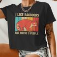 Raccoon For Men Women Raccoon Lover Introvert Women Crop Top