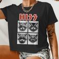 Raccoon Rock Band Crop Top – Unisex Music Concert Style