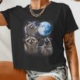 Raccoon Women Crop Top - Moonlit Howl Theme