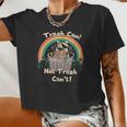 Raccoon Women's Crop Top | Eco-Friendly Wildlife Theme