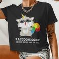 Racoonicorn Crop Top - Fun & Whimsical Raccoon Unicorn Tee for Women