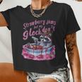 Strawberry Jams Raccoon Print Women’s Crop Top - Fun & Stylish