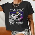 Street Cats Raccoon & Opossum Women's Crop Top | Urban Vibe
