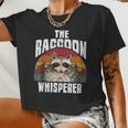Vintage Raccoon Lover Crop Top - Retro Style for Women