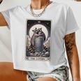 Raccoon Tarot 'The Lovers' Women's Crop Top - Whimsical & Unique