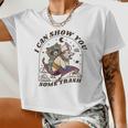I Can Show You Some Trash Raccoon Possum Raccoon Tee Women Crop Top