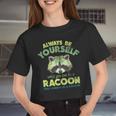 Always Be A Raccoon Women's Crop Top | Whimsical Design