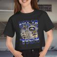 Autistic Raccoon Rizz Women's Crop Top - Meme Inspired Style