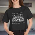 Cute Baby Raccoon Crop Top - Fun Statement Style for Women