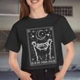 In My Feral Era Raccoon With Moon Trash Panda Women Crop Top