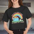 Groovy Raccoon Women’s Crop Top - Dumpster Fire Theme