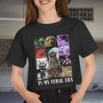 In My Feral Era Crop Top - Raccoon Meme for Women - Fun & Trendy