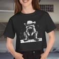 Raccoon Cowboy Crop Top | Western Style for Adults & Kids