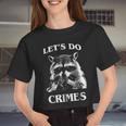 Raccoon Crop Top for Men & Women - Cute Animal Mischief Theme