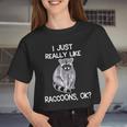 Raccoon Love Crop Top for Women | Cute Wildlife Appreciation