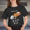 Raccoon Lover Crop Top | Fun Happy Pills Raccoon Women’s Tee