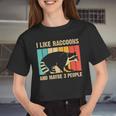 Raccoon Lover Crop Top | Fun Unisex Design for Introverts