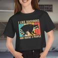 Raccoon Lover Unisex Crop Top - Cozy Style for Introverts