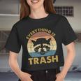 Raccoon Lovers Vintage Crop Top for Women | Everything Is Trash