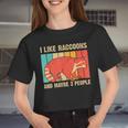 Raccoon For Men Women Raccoon Lover Introvert Women Crop Top