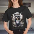 Raccoon Noodle Crop Top for Women & Men | Unisex Fun Design