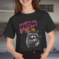 Raccoon Theme Women's Crop Top – Sweet Strawberry Delight