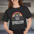 Raccoon & Trash Can Design Crop Top | Fun Unisex Tee for All Ages