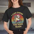 Raccoon Vintage Crop Top - Women's Retro Design for Animal Lovers