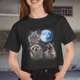 Raccoon Women Crop Top - Moonlit Howl Theme