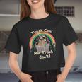 Raccoon Women's Crop Top | Eco-Friendly Wildlife Theme