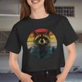 Raccoon Women's Crop Top | Fun & Cute Style for Animal Lovers