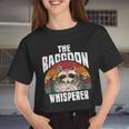 Vintage Raccoon Lover Crop Top - Retro Style for Women