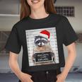 Women’s Crop Top for Christmas - Dear Santa Raccoon Humor
