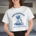Cowboy Raccoon Meme Crop Top for Women - Fun & Quirky Style