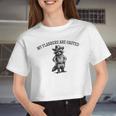Raccoon Cowboy Women’s Crop Top – Whimsical and Fun Statement Piece