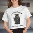 Raccoon Crop Top for Women | Fun & Playful Trash Can Design