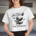 Raccoon Design Grey Crop Top - Women's Fun Fashion Tee