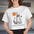 Raccoon Trash Panda Crop Top - Retro 90s Vibe for Women | Everyday Fun