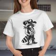 Raccoon Western Crop Top - Country Cowboy Cowgirl Style for Men & Women