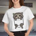 Sarcastic Raccoon Women’s Crop Top - Fun Statement Tee
