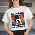 Vintage Autistic Raccoon Crop Top – Unisex Style for Awareness