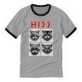 Raccoon Rock Music Unisex Ringer Tee - Fun Concert Cotton Shirt
