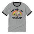 Unisex Raccoon Pocket Ringer T-Shirt | Cute Animal Design