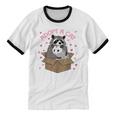 Adopt A Cat Team Trash Raccoon Opossum Unisex Ringer T-Shirt