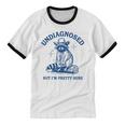 Cowboy Raccoon Meme Unisex Ringer T-Shirt – Funny Cotton Tee for Fans