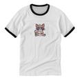 Raccoon Dad Ringer T-Shirt - Funny Father's Day Gift for Unisex